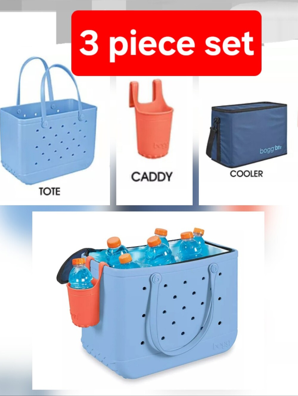 Bogg Carry It All Bag Bogg Bag Carry Largest Bag Carolina On My Mind Blue Baby